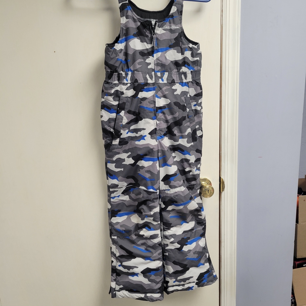 Eddie Bauer Kids Camo Overalls - Gray and Blue